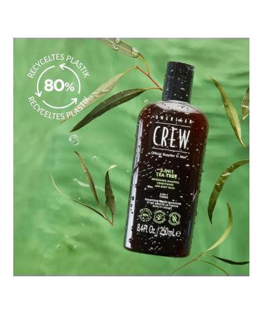 American Crew Tea Tree 3b1 shampoo air conditioning gel for shower 1000 ml - Buy Online on GoSupps.com