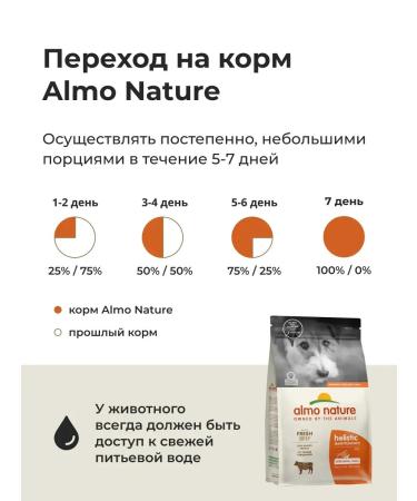 Almo Nature Dry food for dogs of small breeds with beef mini 2kg - Buy Online on GoSupps.com