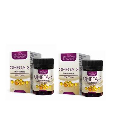 Mirrolla Omega-3 concentrate 100 capsules-2UPAKOVKI - Buy Online on GoSupps.com