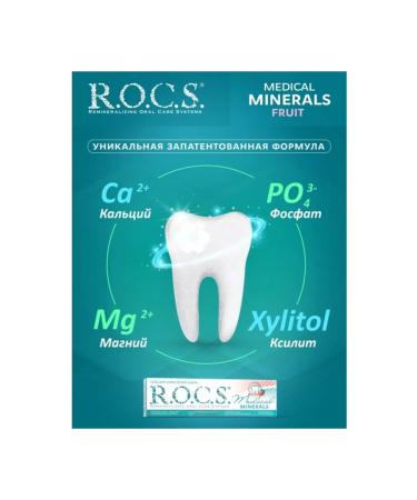 ROCS Remineralizing gel for teeth Medical frut - Buy Online on GoSupps.com
