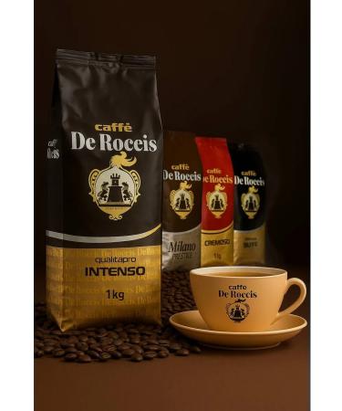 De Roccis Intenso coffee grain 1 kg Italy - Buy Online on GoSupps.com