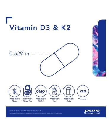 Pure Encapsulations Vitamin D3 K2 4000 IU 60 capsules - Buy Online on GoSupps.com