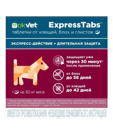 AVZ Expressstabs for dogs from 15 kg to 30 kg 2 tablets - Buy Online on GoSupps.com