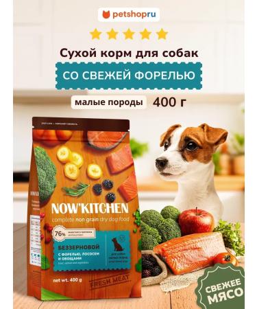 NOW'KITCHEN Dog food mini trout Fresh Trout Granfree 0.4 kg