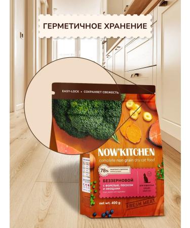 NOW'KITCHEN Cat Fryer Fresh Trout Granfree Cats 0.4 kg - Buy Online on GoSupps.com