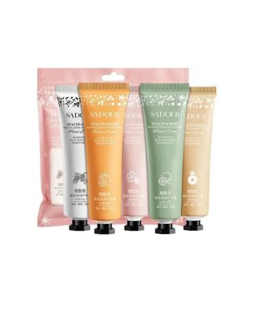 sadoer A set of moisturizers for hands with niacinamide 5x30 g - Buy Online on GoSupps.com