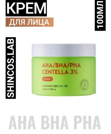 ShinCosLab Korean face cream with AHA BHA PHA acids peeling formula 100 ml