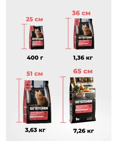 GO'KITCHEN Dry food for cats salmon 400 g - Buy Online on GoSupps.com