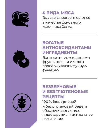 GO'KITCHEN Bezernary feed for dogs of all rocks 4 meat 0.4 kg - Buy Online on GoSupps.com