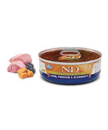 Farmina Canned food ND Pumpkin for cats lamb and blueberries 70g (6pcs) - Buy Online on GoSupps.com