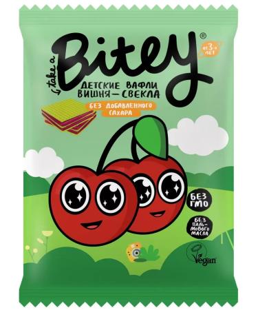 Take a bite Baby waffles without sugar pear and cherry 20 pieces - Buy Online on GoSupps.com