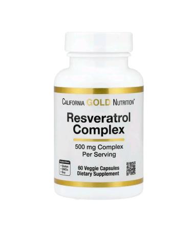 California Gold Nutrition Complex with a resveratrol 60 vegetarian capsules