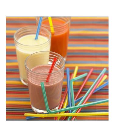 Color flexible pipe pipe tubes for drinks 100 pcs