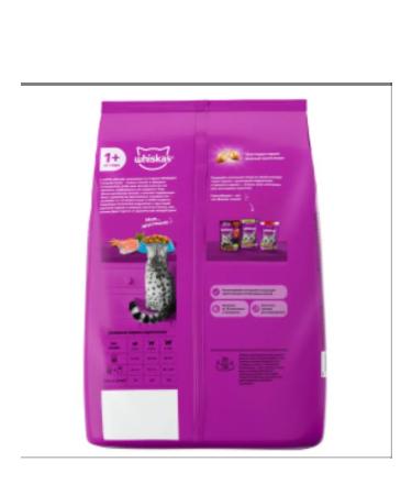 WHISKAS Dry food for cats Pill with salmon 4pcs of 1.3 kg - Buy Online on GoSupps.com