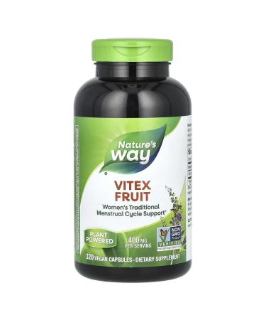Nature's Way Vitex fruits 400 mg 320 vegan capsules
