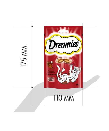 DREAMIES Cottage bag for cats with turkey 60 g - Buy Online on GoSupps.com
