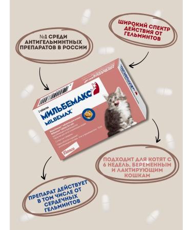 Elanco Milbemax beef-flavored anthelmintic tablets for cats  - Buy Online on GoSupps.com