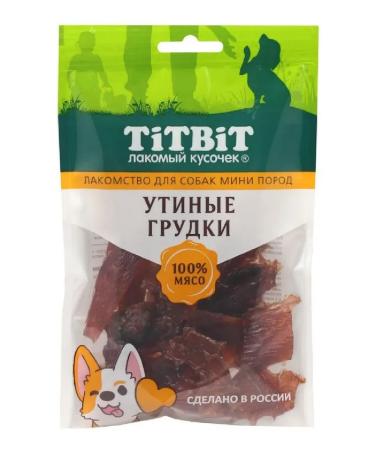 Titbit Dog treat for dogs mines duck breasts 70 g