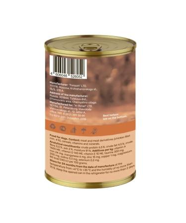 NERO GOLD Canned food for dogs "chicken hips" 415g - Buy Online on GoSupps.com