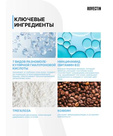 Rovectin A set of moisturizing face masks Dr.mask aqua 5pcs - Buy Online on GoSupps.com