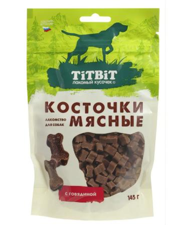 Titbit Meat bones with beef 145g 1 pc dog treats for dogs