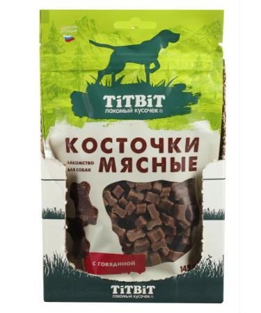 Titbit Meat bones with beef 145g 1 pc dog treats for dogs - Buy Online on GoSupps.com