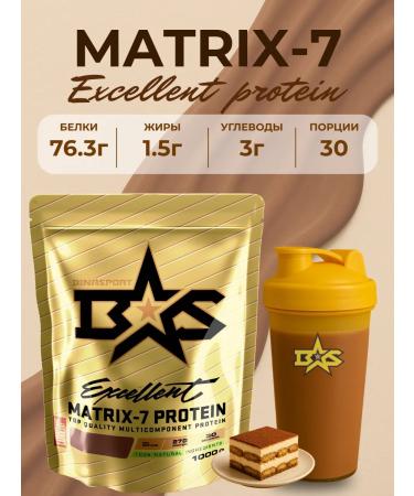 Binasport MATRIX-7 Protein 1000 g with tiramisu taste - Buy Online on GoSupps.com