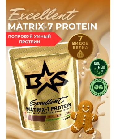 Binasport Matrix-7 Protein 1000 g with the taste of gingerbread