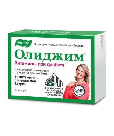 Evalar Olijim with diabetes dietary supplies to sugar 60 tablets - Buy Online on GoSupps.com