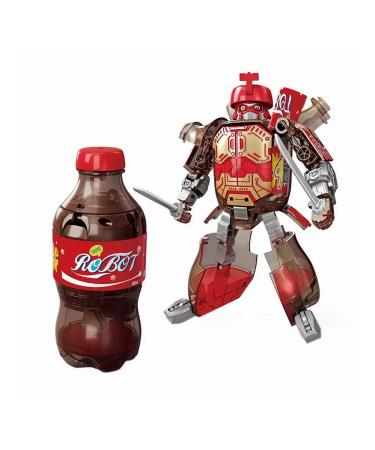 Bottles for drinks robot transformer red