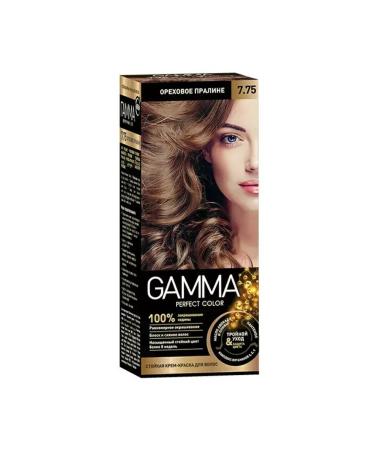 Gamma Hair dye tone 7.75 nut praline 1 piece