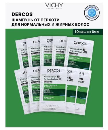 VICHY DERCOS Dercos shampoo for oily hair against dandruff 10 Sasha 6ml