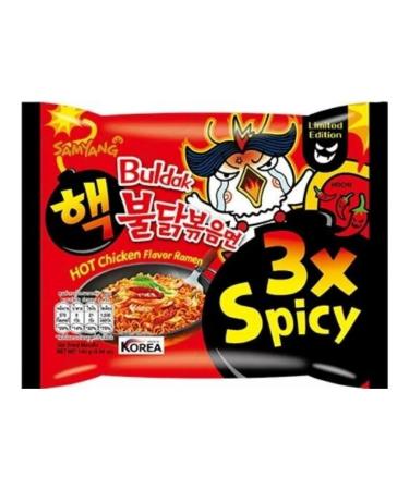 samyang Noodles Buldak Hot Chicken Spicy 3x 140g 2 pcs
