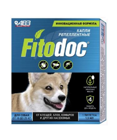 Fitodoc Replaced drops for dogs from 10 kg to 25 kg 1.5 ml