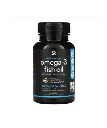 Sports research Omega 3 SR 60 capsules - Buy Online on GoSupps.com