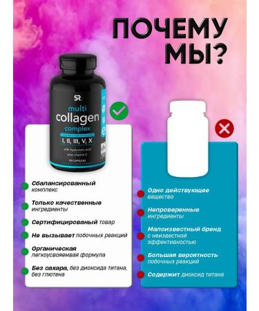 Sports research Collagen in capsules 90 pcs. 1600 mg - Buy Online on GoSupps.com