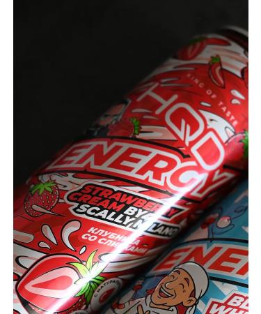 HQD Energetic Energy strawberries with cream 450 ml 6 cans - Buy Online on GoSupps.com