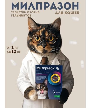 KRKA Milprazone 16 mg for cats more than 2 kg tablets 2 pcs