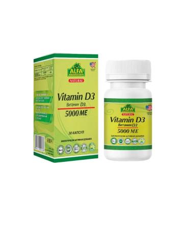 Vitamin D3 Alfa Vitamins 5000 Capsula 30pcs