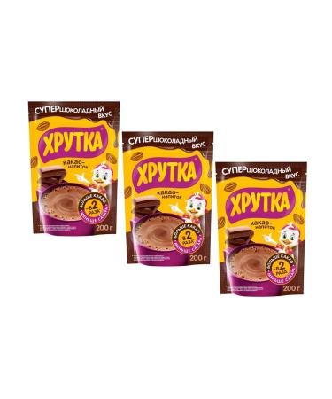Khrutka Cocoa drink super-chocolate taste is fast-soluble 3 pcs - Buy Online on GoSupps.com