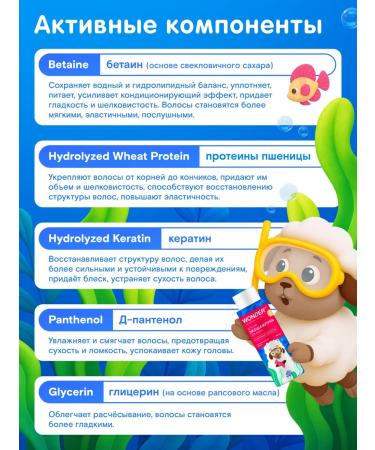 Wonder Lab Children's hair shampoo to facilitate combing 380 ml - Buy Online on GoSupps.com