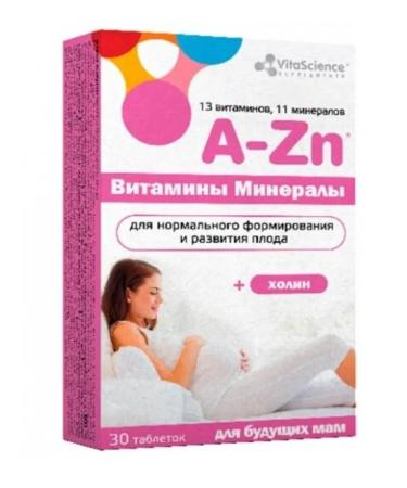 Vitascience vitamin-mineral complex from A to ZN table