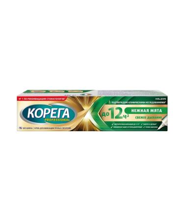 Korega Cream for fixing dentures delicate mint 40g - Buy Online on GoSupps.com