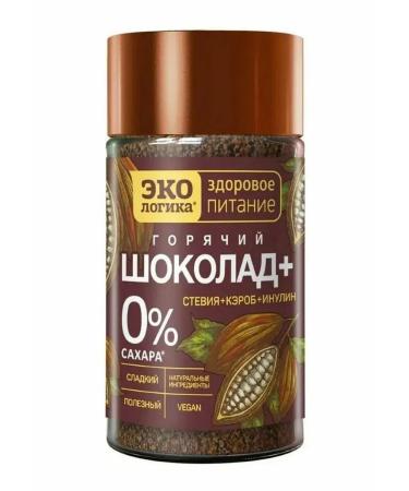 Ecology Healthy Nutrition Cocoa drinks Eco Logic "Chocolate+" Bank 125g - Buy Online on GoSupps.com