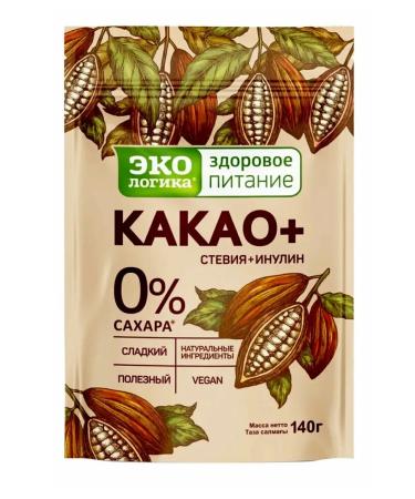 Ecology Healthy Nutrition Cocoa drinks Eco Logic "cocoa+" 140g