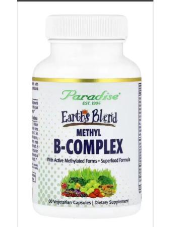 Paradise Herbs A complex of methylated vitamins of group B 60 capsules