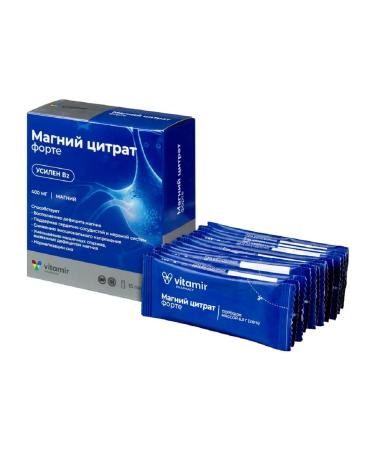 VITAMIR Magnesium Citrate Fort 15 Stick Packets 3 packages - Buy Online on GoSupps.com