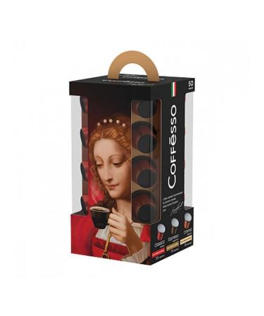 COFFESSO Coffee in capsules of 50 portions of assorted 3 tastes for Nespresso 100 - Buy Online on GoSupps.com