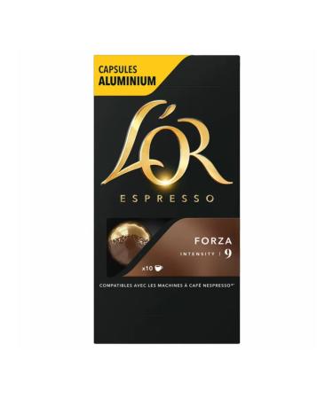 Coffee in aluminum capsules L'or Espresso Forza for coffee houses - Buy Online on GoSupps.com