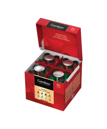 COFFESSO Coffee in capsules of 80 portions of assorted 8 tastes for Nespresso 101